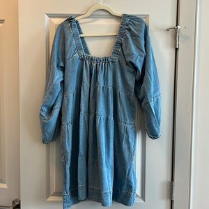 Free People long sleeve denim dress